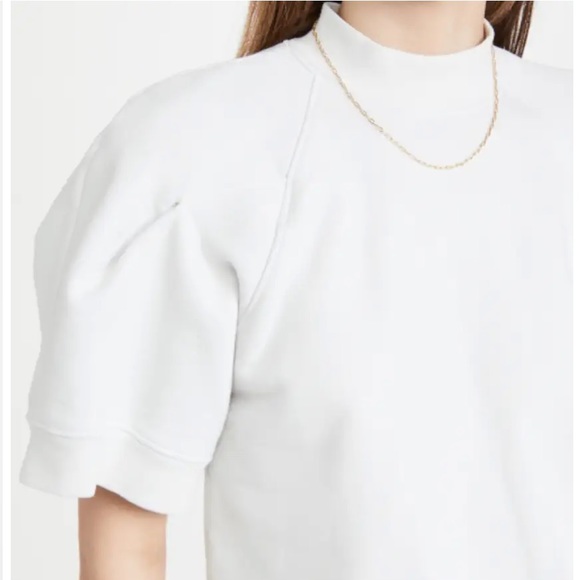 AGOLDE The Round Shoulder Half Sleeve Box Sweatshirt Womens Size Medium Heather - Picture 3 of 13